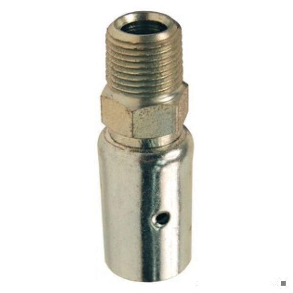 Holedall Uni-Range External Swage Coupling, 1 ID x 1-38/64 to 1-42/64 OD in Nominal, MNPT End Style